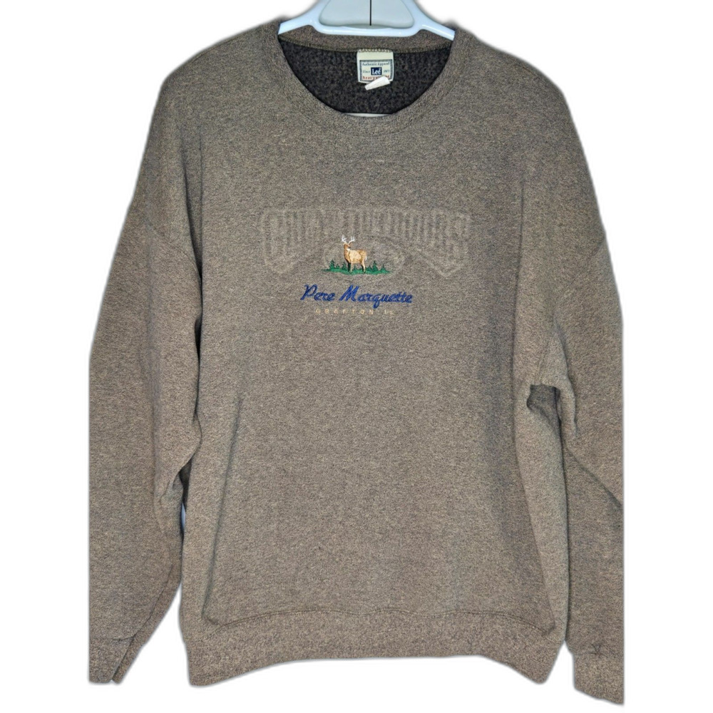 Vintage 2004 Lee Heavyweight Pere Marquette Sweatshirt | Men's Size XL | Brown